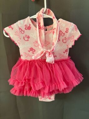 Baby girls Barbie tutu onsie set 12months